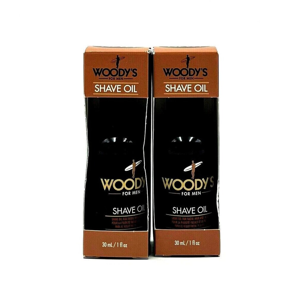 Woody's For Men Shave Oil 1 oz-2 Pack